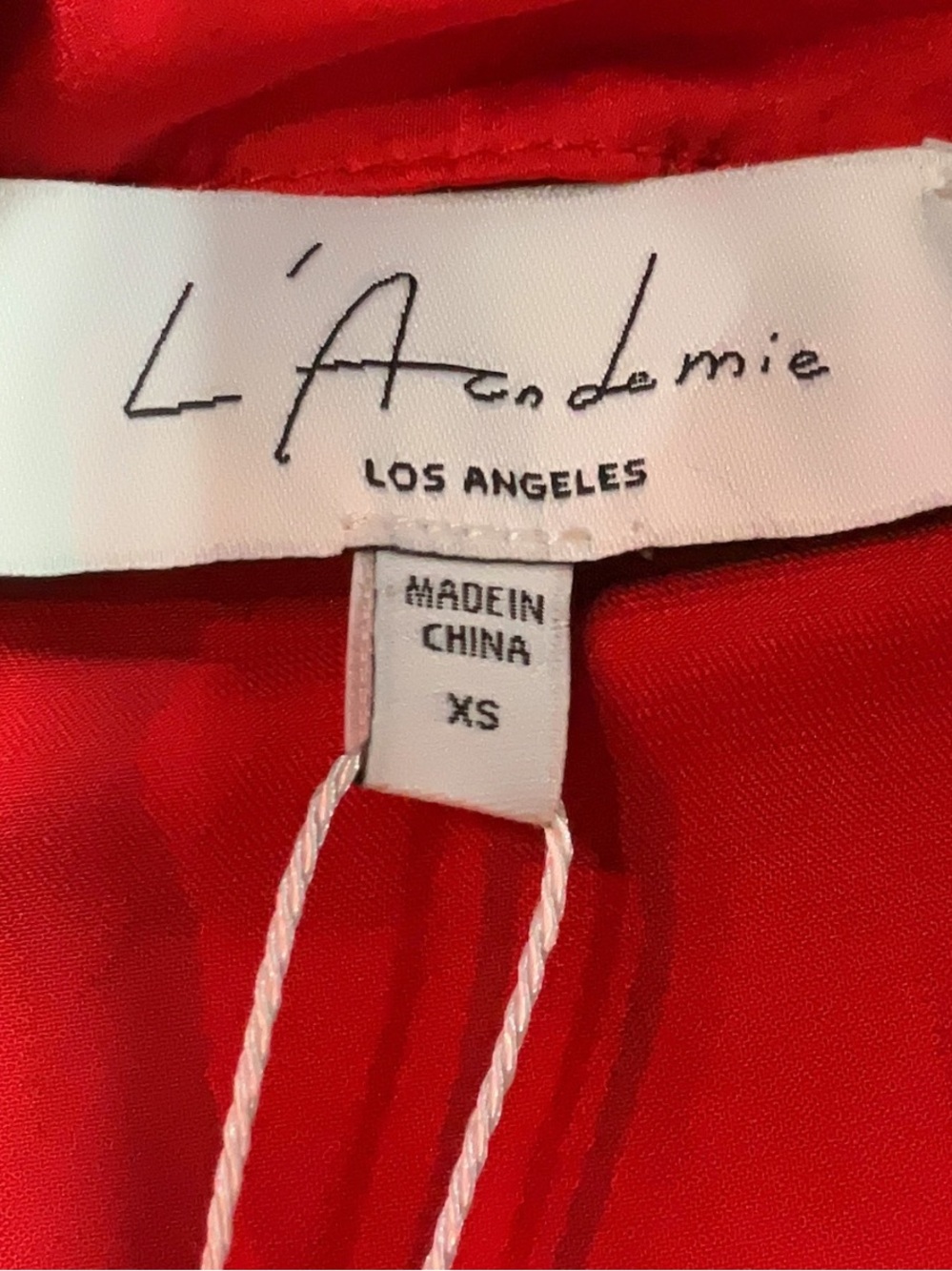 L’academie Dore Mini Dress in Red - Size XS - Picture 9 of 11